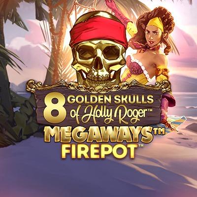 8 Golden Skulls of Holly Roger MEGAWAYS thumbnail